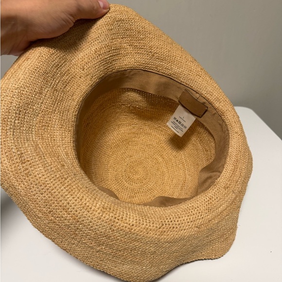 ARITZIA World famous Panama Hats 100% Toquilla Straw Hat Handmade Lady Large - Picture 4 of 6
